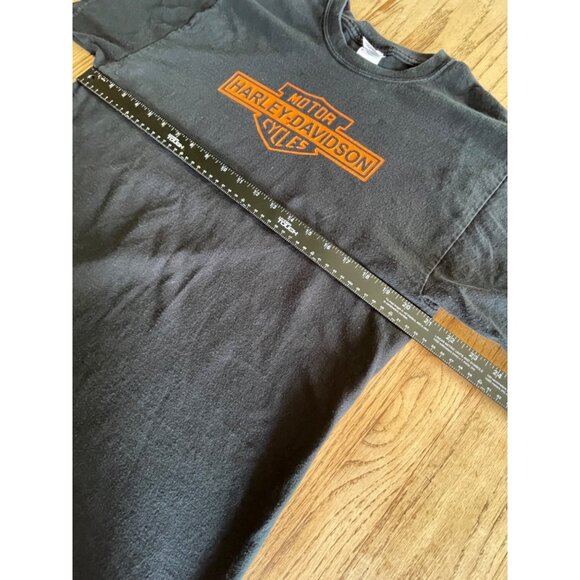 Gildan Harley-Davidson Motor Cycles Graphic T-Shirt Adult L Black - Picture 4 of 6